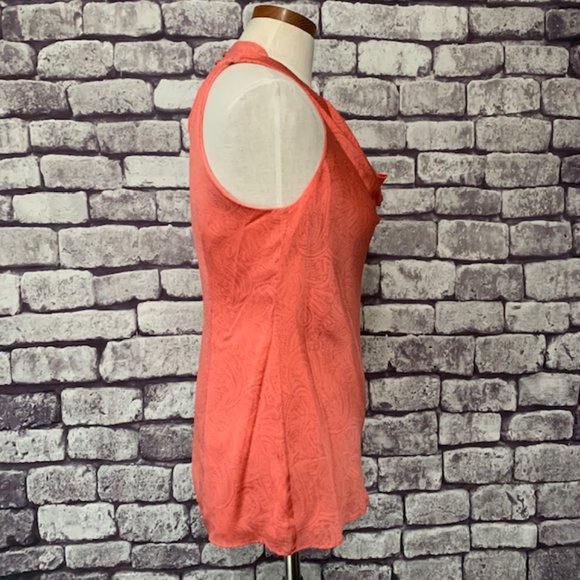 Ann Taylor Orange Sleeveless Blouse Size 4 - Picture 7 of 8